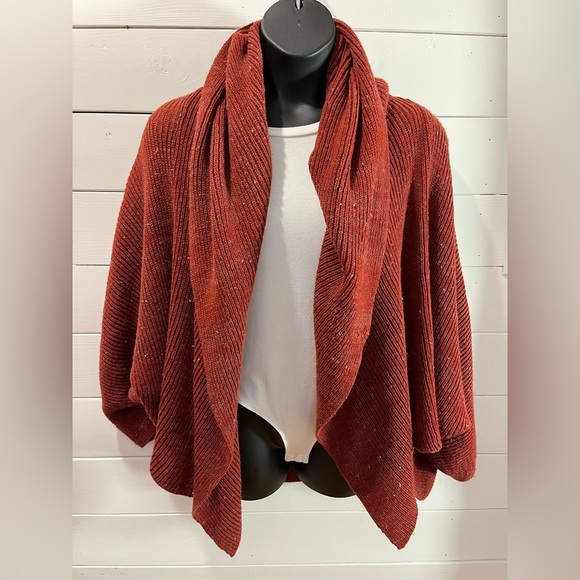 Atelier LUCIE BOURNIVAL orange 🧶 knit vest one size - Picture 6 of 9